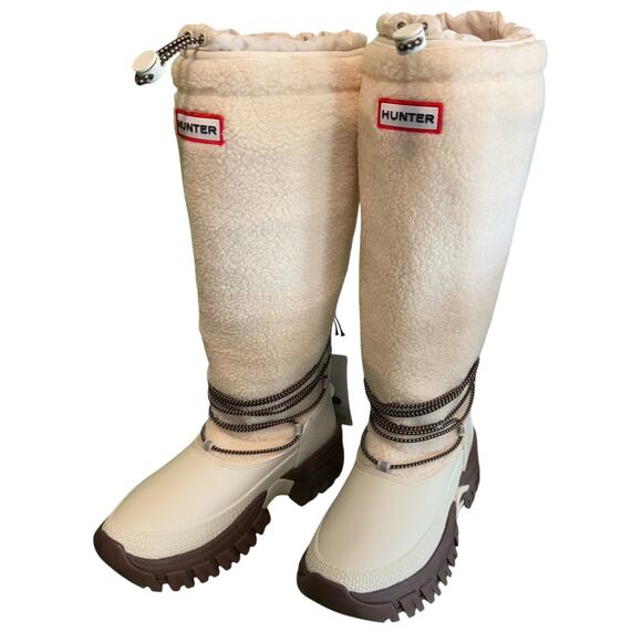 Hunter Wanderer Fleece Waterproof Tall Boot - size 6 - R1 - Picture 1 of 11